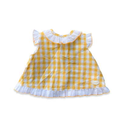 Gingham Ruffle Top Checkered Gingham Gingham_Ruffle_Top_85 - Secondly