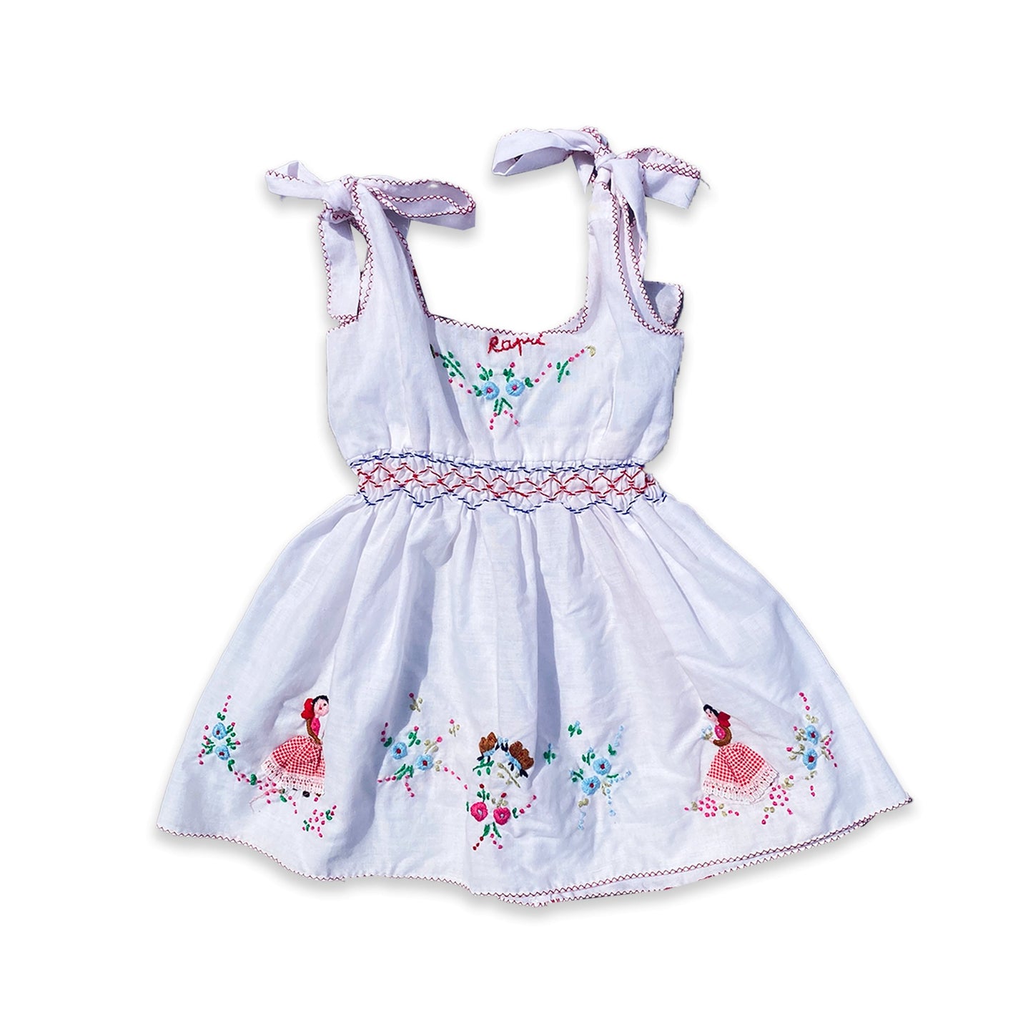 Handmade Embroidered Floral Summer Dress 2 - 3 Years Handmade_Embroidered_Floral_Summer_Dress_146 - Secondly