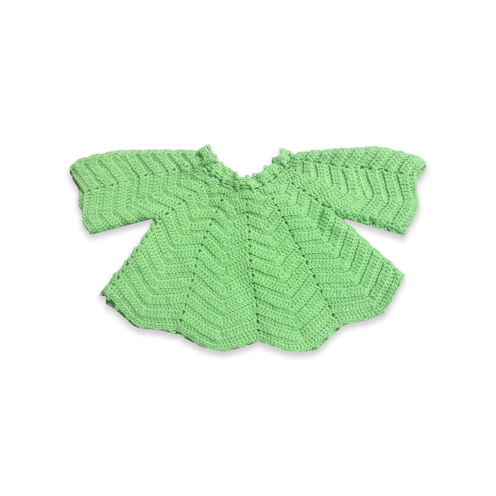 Handmade Flared Leaf Style Knit 6-9 Months Summer - Secondly