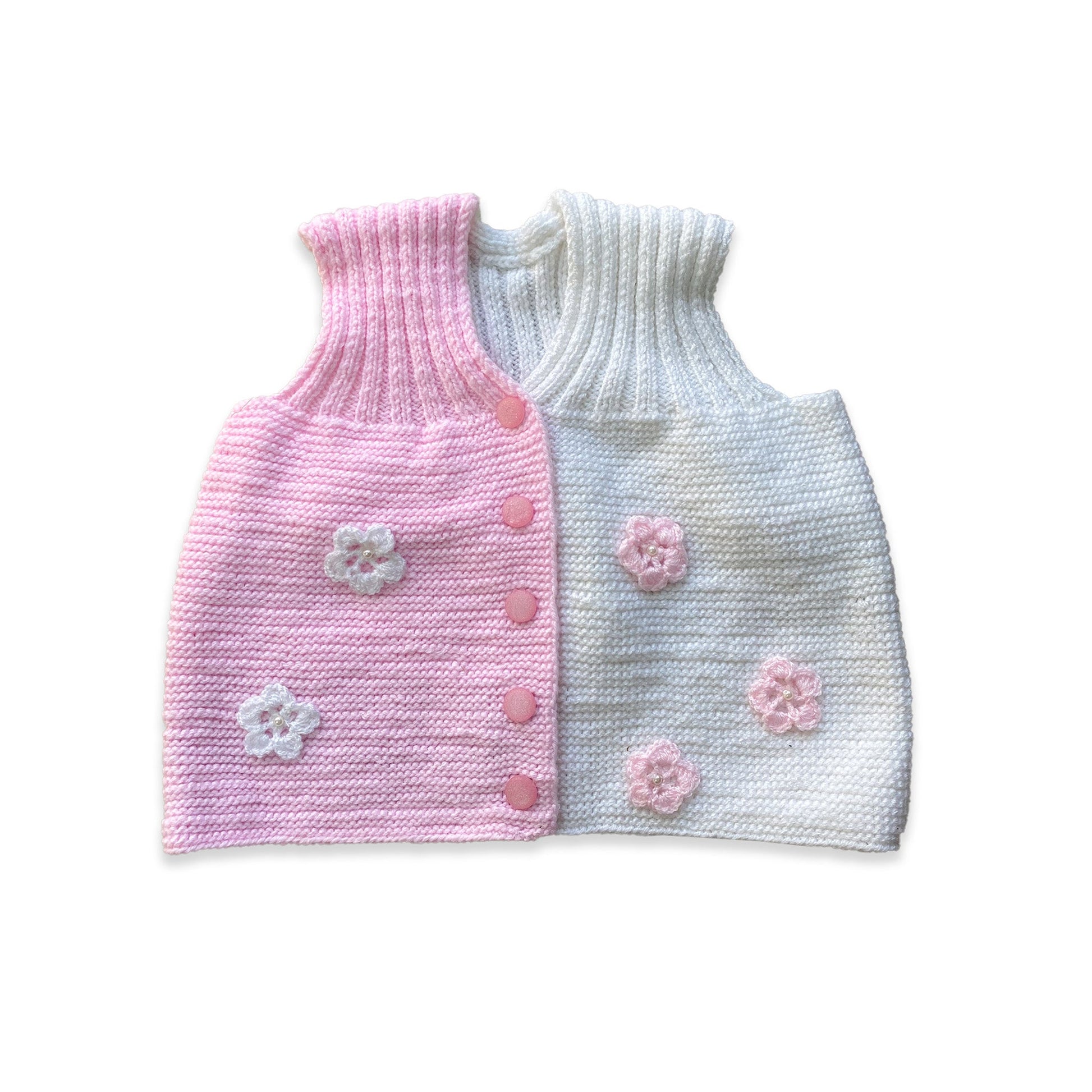 Handmade Knitted Flower Embroidered Vest Casual Embroidered Handmade_Knitted_Flower_Embroidered_Vest_75 - Secondly