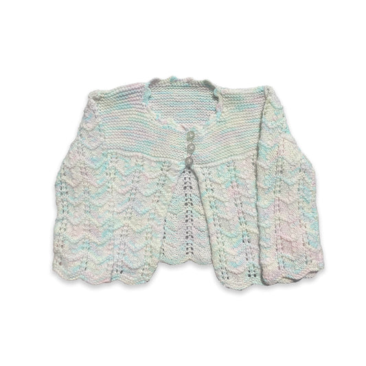 Handmade Multicoloured Vintage Cardigan 6-9 Months Summer - Secondly