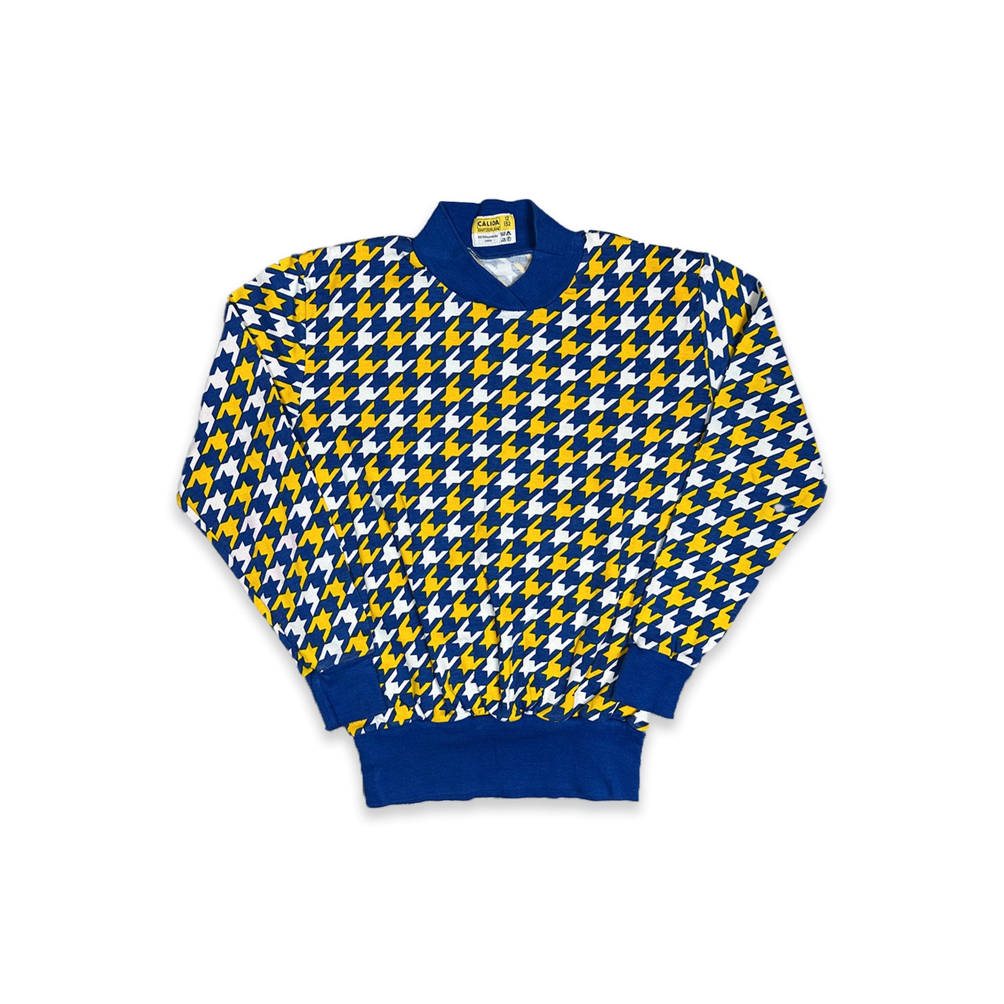 Houndstooth Retro Sweatshirt 10 - 11 Years New Arrivals Winter Houndstooth_Retro_Sweatshirt_10 - 11_Years_308 - Secondly
