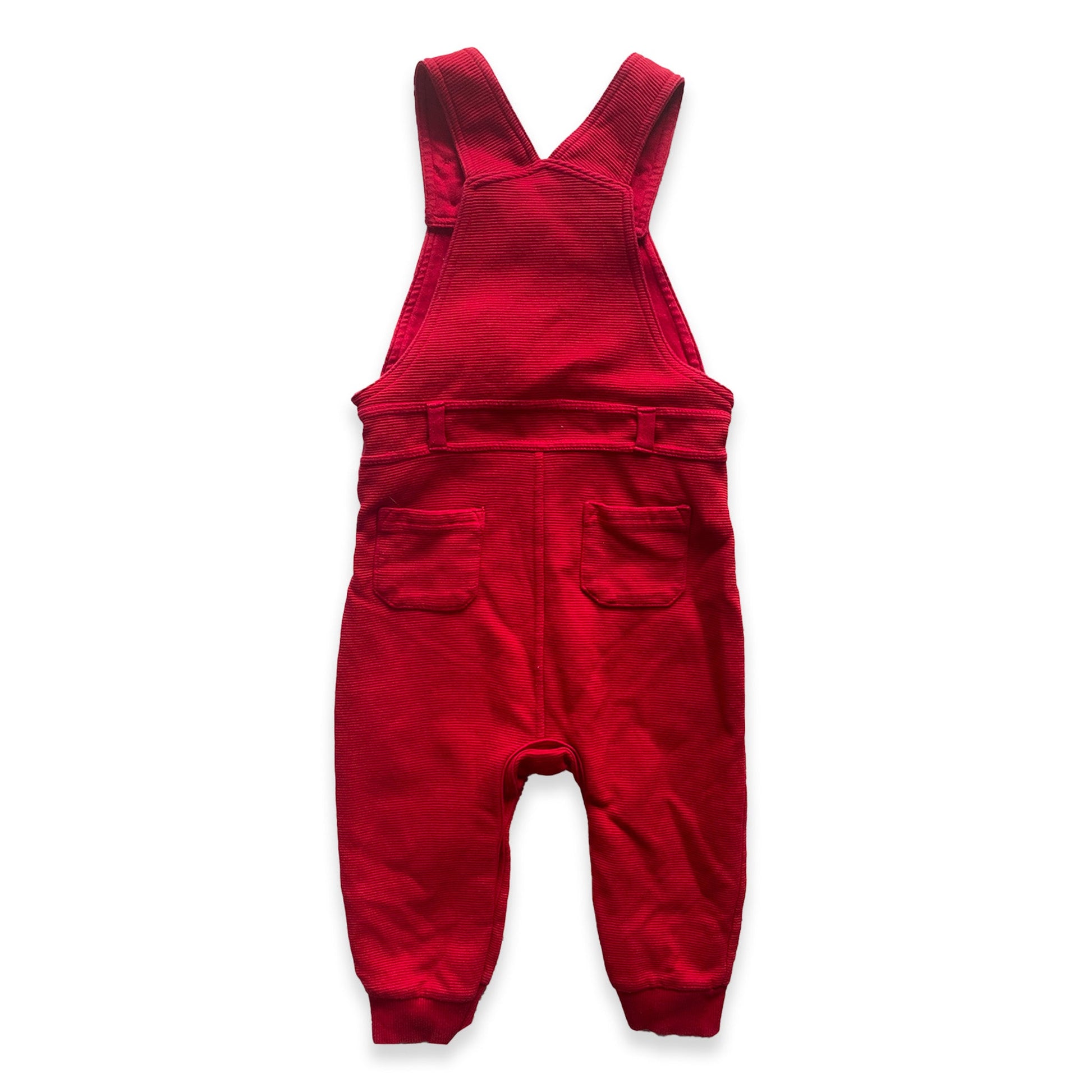 Knitted Red Dungarees Comfy Cuffed Knitted_Red_Dungarees_42 - Secondly