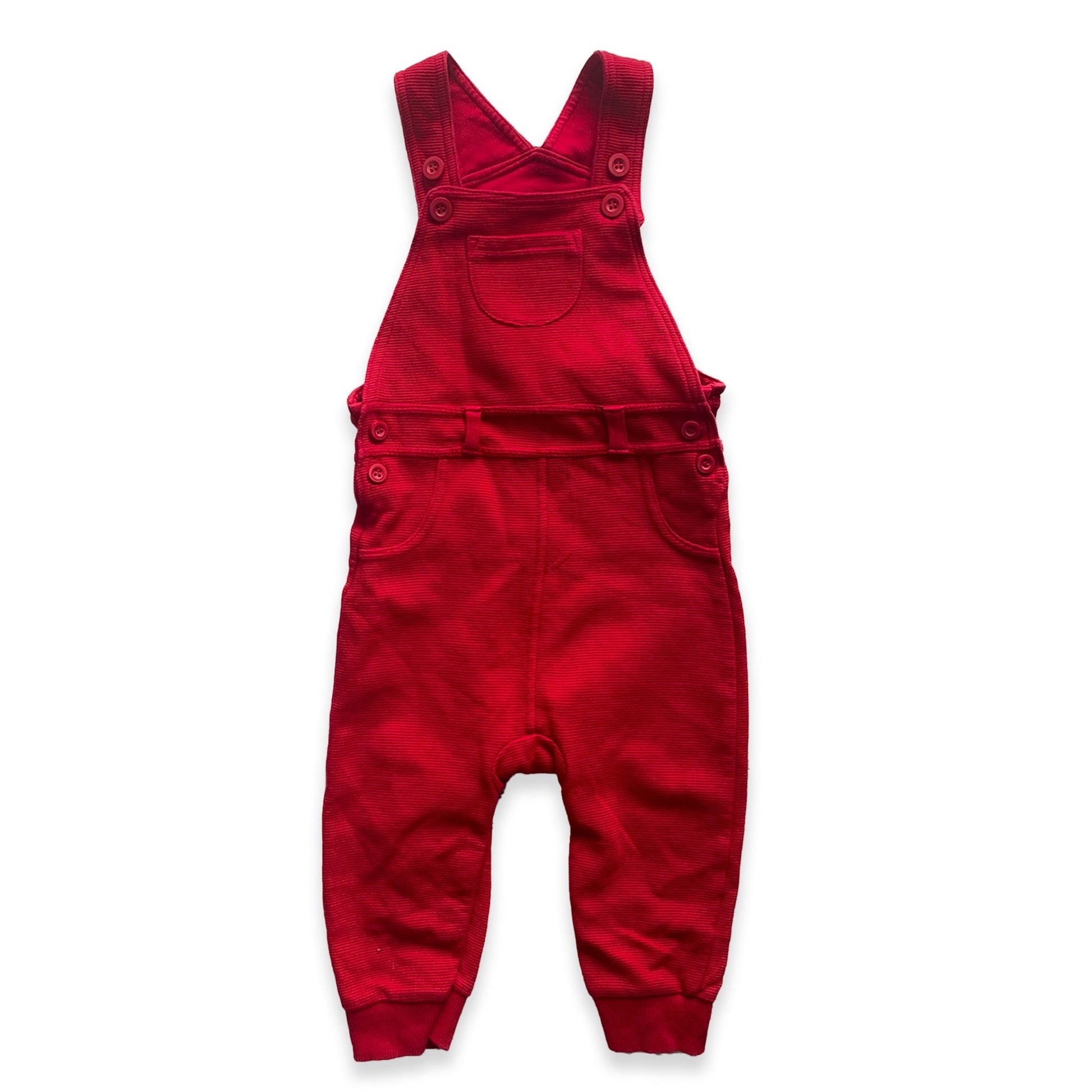 Knitted Red Dungarees Comfy Cuffed Knitted_Red_Dungarees_42 - Secondly