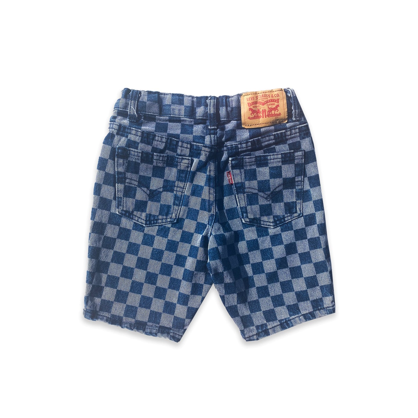 Levi's Checkboard Denim Shorts 6 - 7 Years Levi's_Checkboard_Denim_Shorts_189 - Secondly