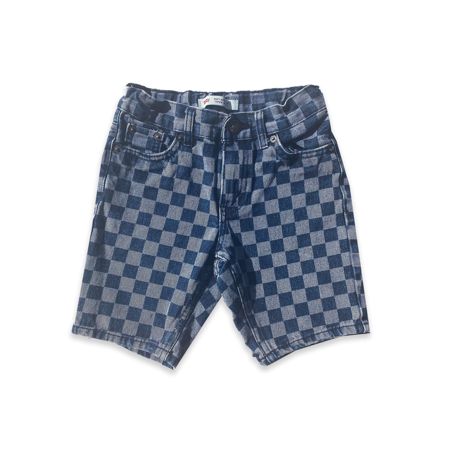 Levi's Checkboard Denim Shorts 6 - 7 Years Levi's_Checkboard_Denim_Shorts_189 - Secondly