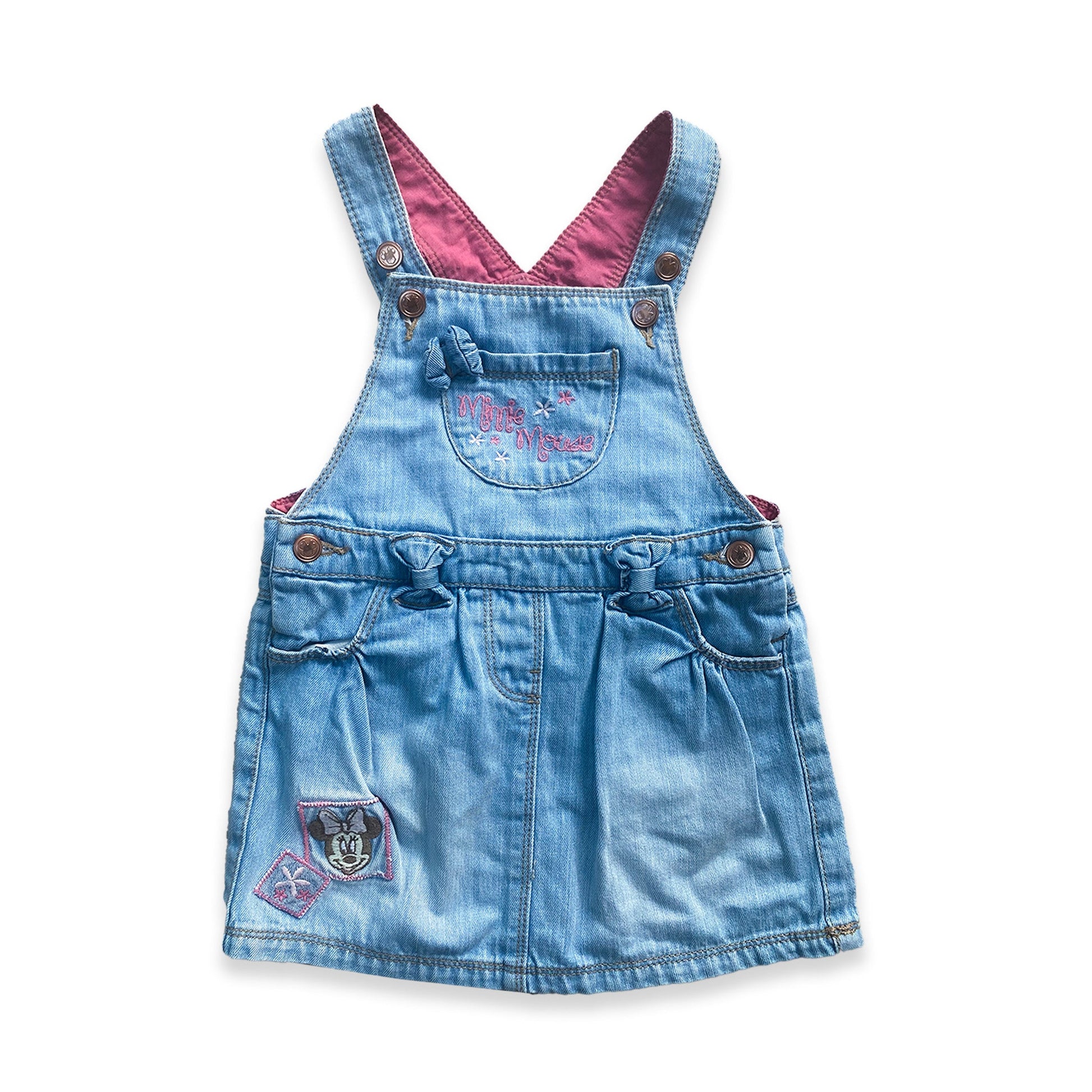 Mini Mouse Denim Dungaree Dress Denim Disney Mini_Mouse_Denim_Dungaree_Dress_46 - Secondly