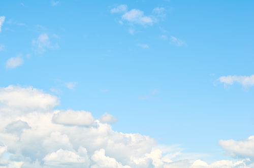 Pastel Blue Sky Clouds