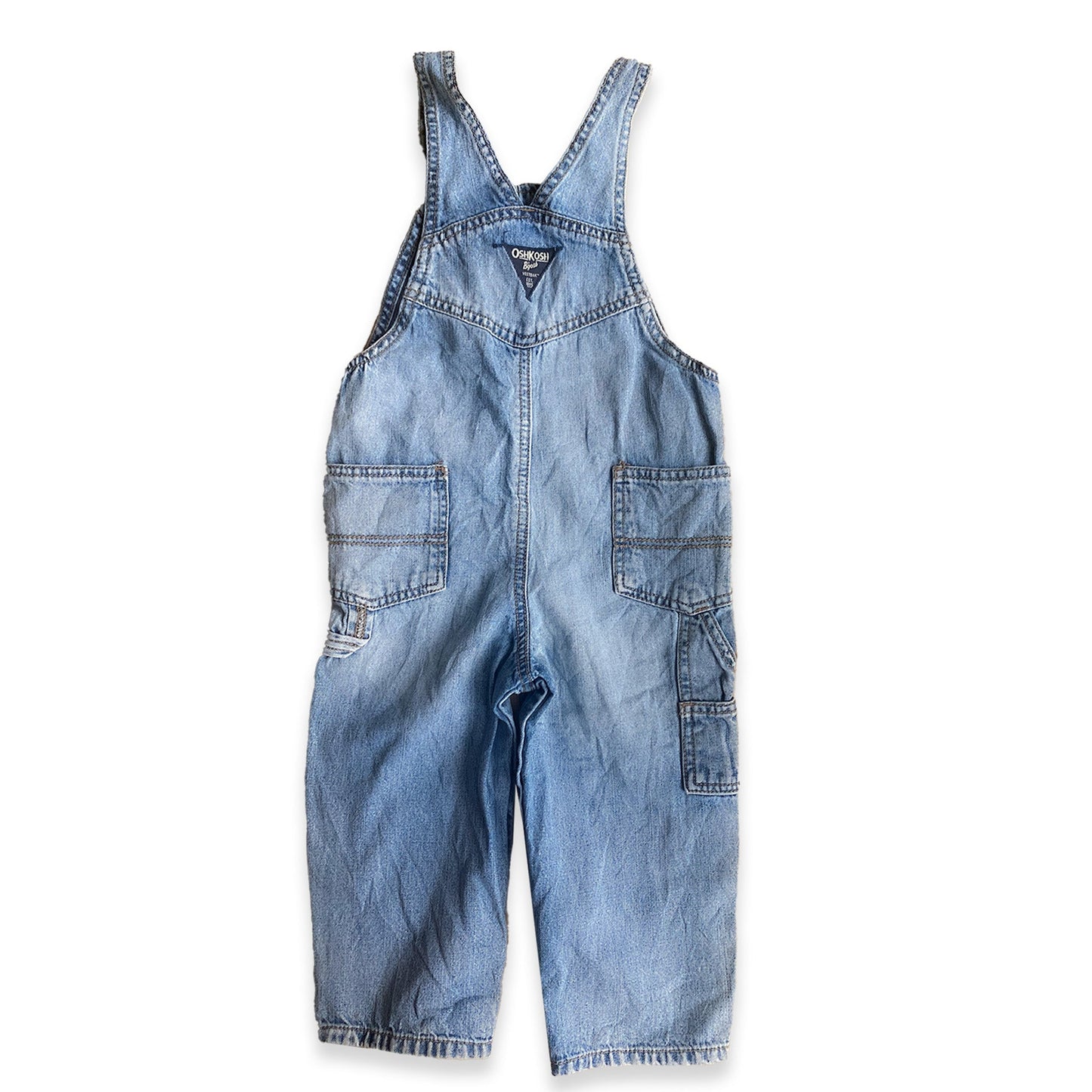 Oshkosh B'Gosh Carpenter Lightwash Denim Dungarees Denim Dungarees Oshkosh_B'Gosh_Lightwash_Denim_Dungarees_107 - Secondly