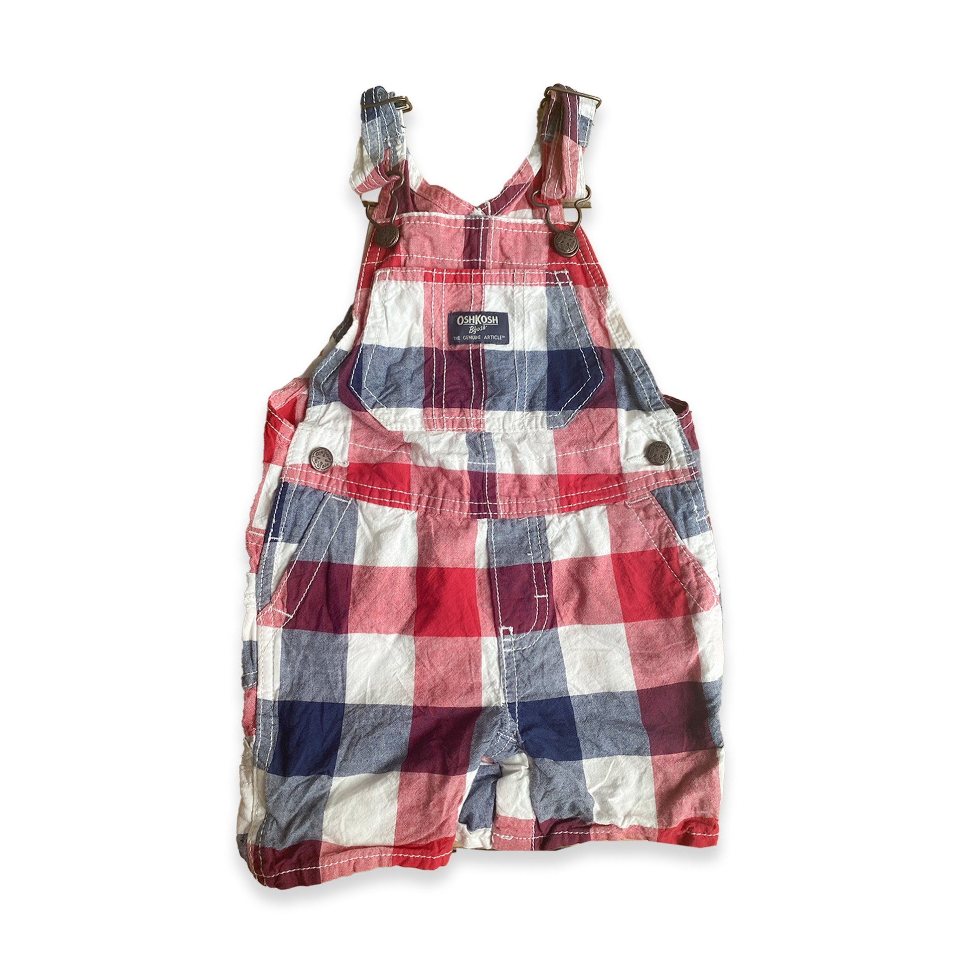 Oshkosh B'Gosh Checkered Romper Dungarees Checkered Cotton Oshkosh_B'Gosh_Checkered_Romper_Dungarees_110 - Secondly