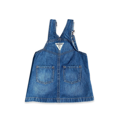 OshKosh B'Gosh Denim Bow Dungarees Dress 12 - 18 Months OshKosh_B'Gosh_Denim_Bow_Dungarees_Dress_243 - Secondly