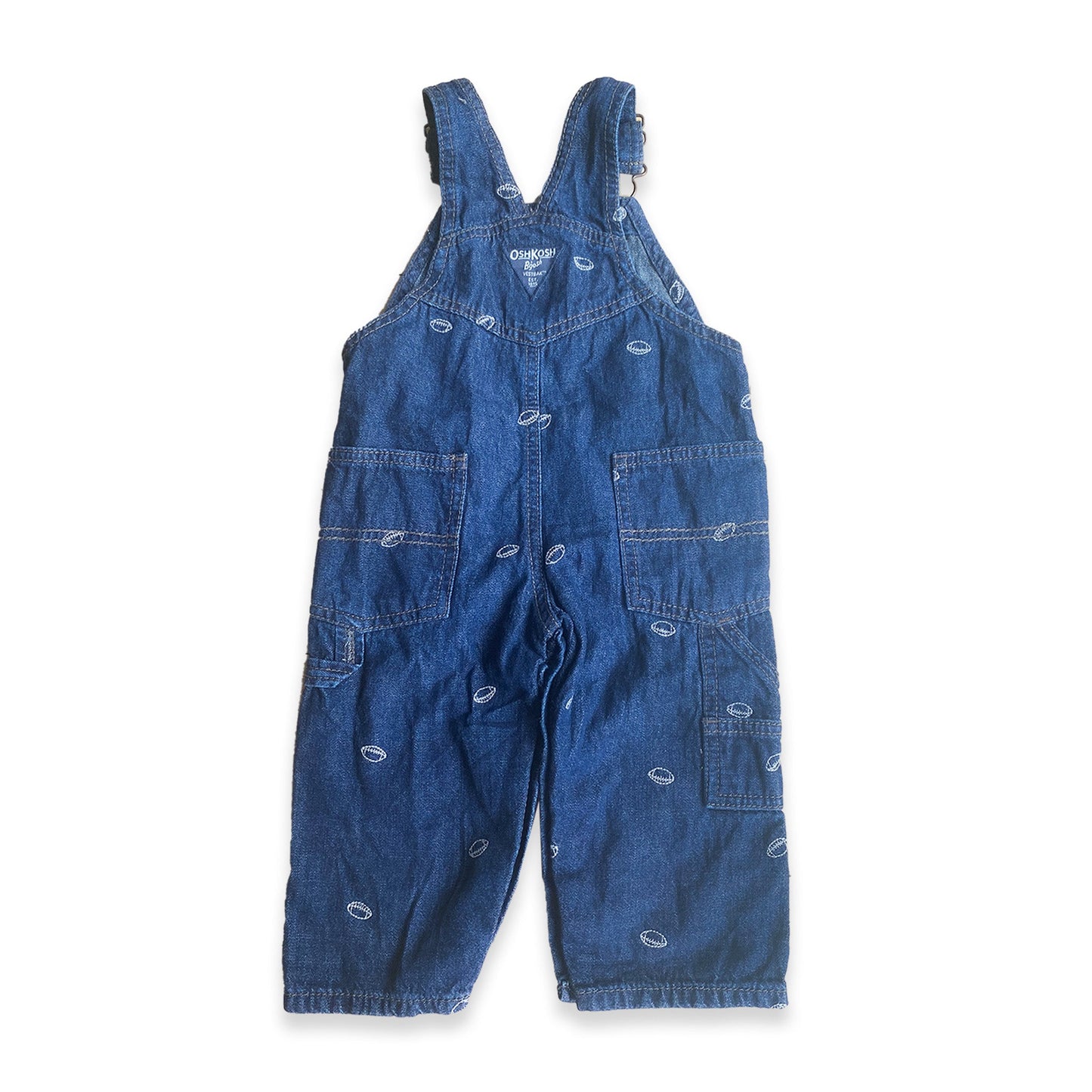 Oshkosh B'Gosh Embroidered American Football Denim Dungarees Denim Dungarees Oshkosh_B'Gosh_Embroidered_American_Football_Denim_Dungarees_100 - Secondly