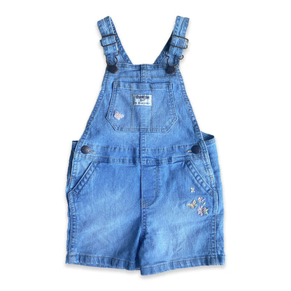 Oshkosh B'Gosh Embroidered Floral Denim Romper Dungarees Denim Dungarees Oshkosh_B'Gosh_Embroidered_Floral_Denim_Romper_Dungarees_125 - Secondly