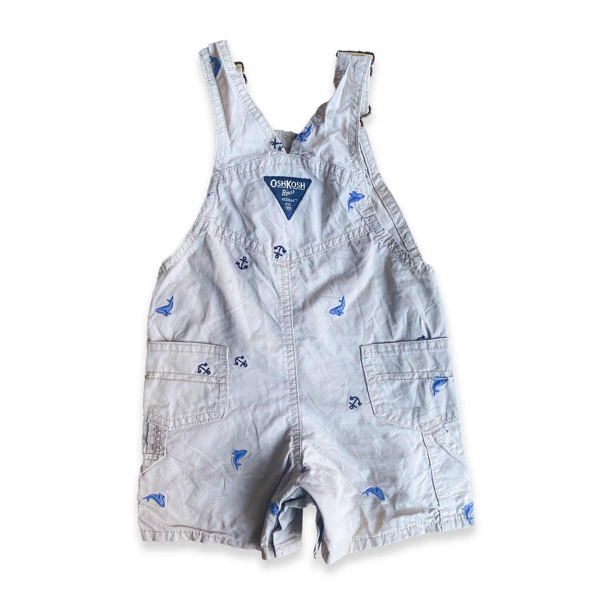 Oshkosh B'Gosh Embroidered Whale & Anchor Romper Dungarees Cotton Dungarees Oshkosh_B'Gosh_Embroidered_Whale_&_Anchor_Romper_Dungarees_121 - Secondly