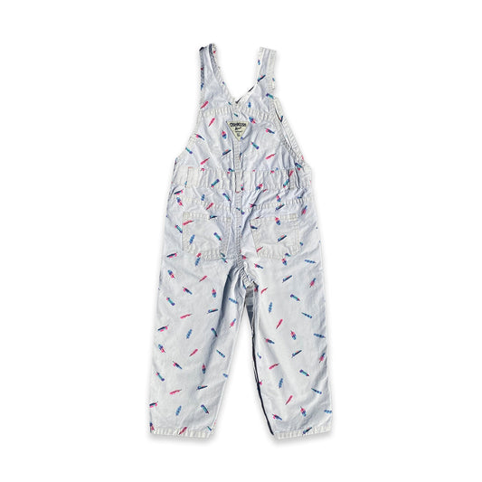 OshKosh B'Gosh Feather Print Dungarees 18 - 24 Months OshKosh_B'Gosh_Feather_Print_Dungarees_244 - Secondly