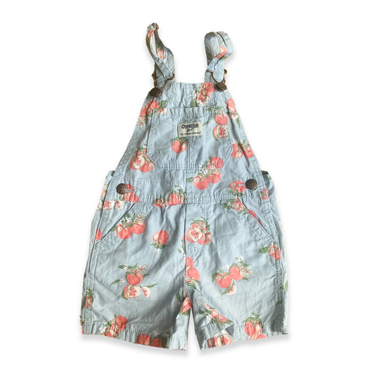 Oshkosh B'Gosh Peach Printed Romper Dungarees Cotton Dungarees Oshkosh_B'Gosh_Peach_Printed_Romper_Dungarees_112 - Secondly