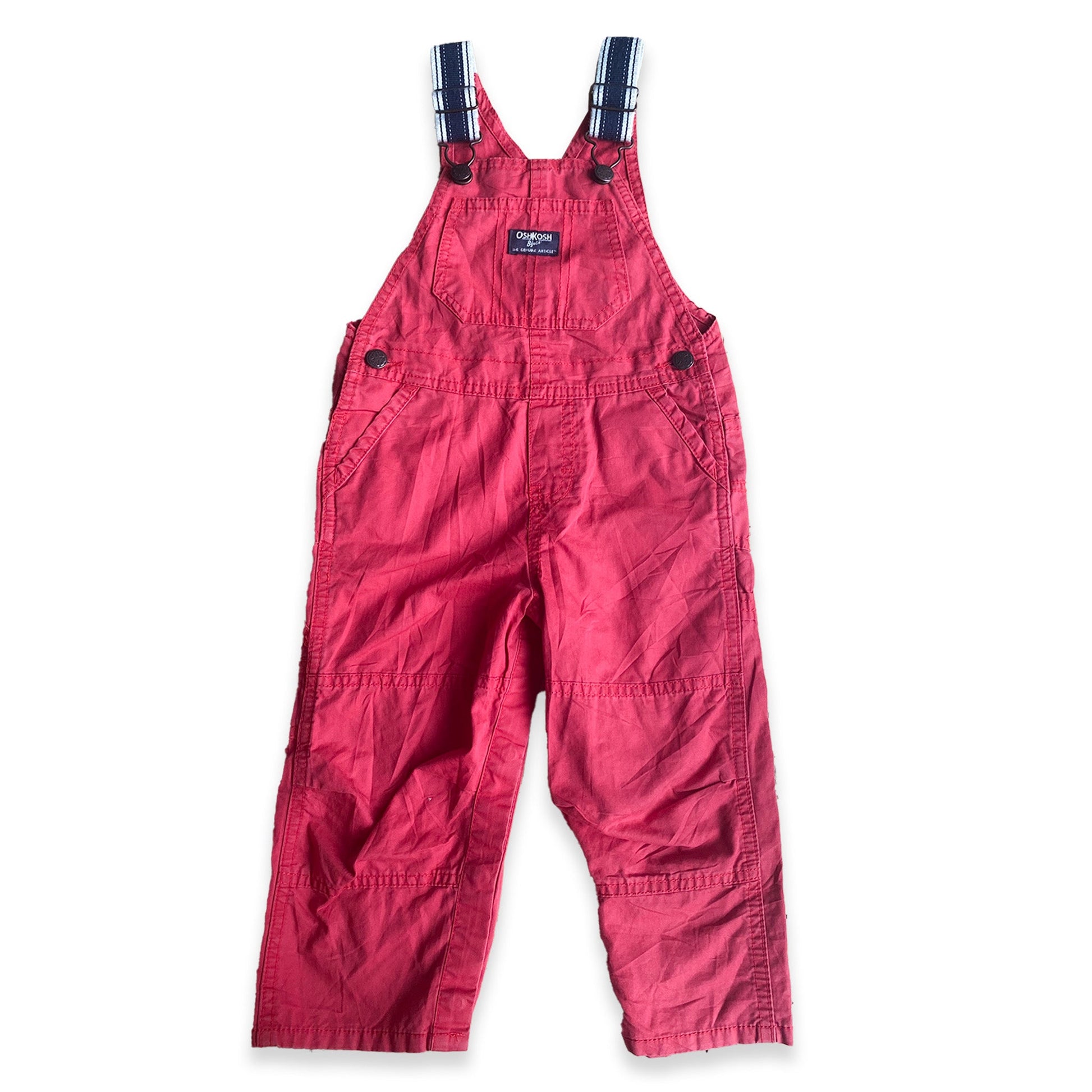 Oshkosh B'Gosh Red Cargo Dungarees Cotton Denim Oshkosh_B'Gosh_Red_Cargo_Dungarees_104 - Secondly