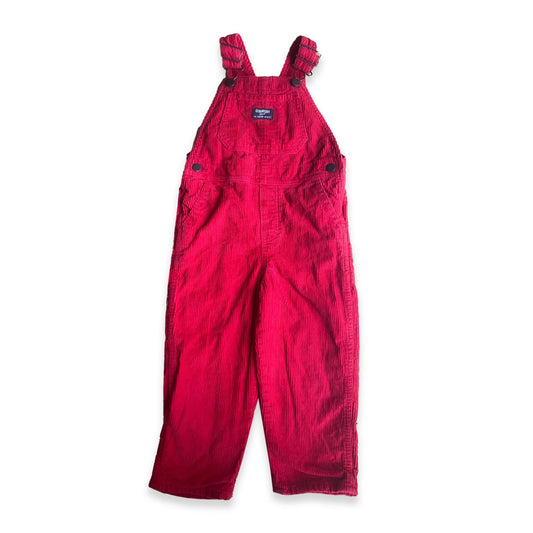 Oshkosh B'Gosh Red Corduroy Dungarees Casual Corduroy Denim - Secondly