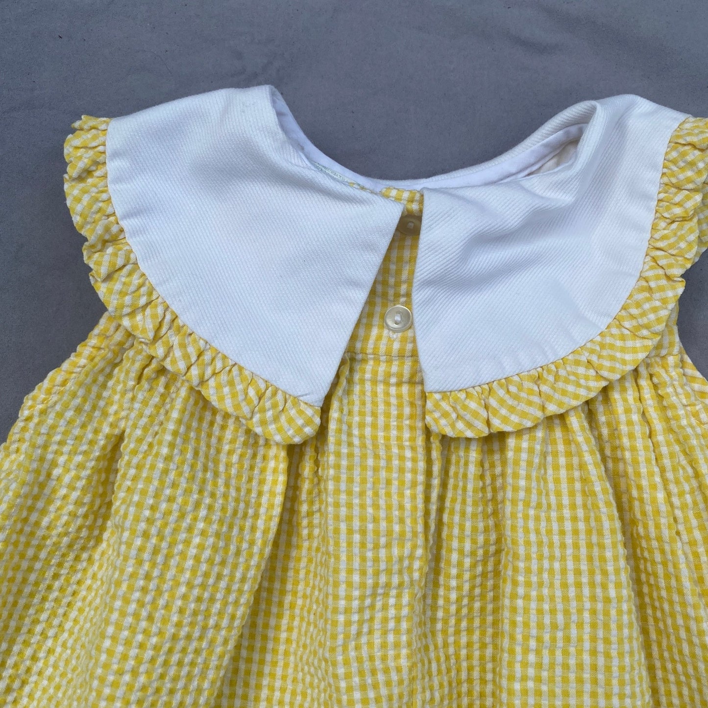 Pastel Gingham Pleated Embroidered Summer Dress 12 - 18 Months Pastel_Gingham_Pleated_Embroidered_Summer_Dress_140 - Secondly