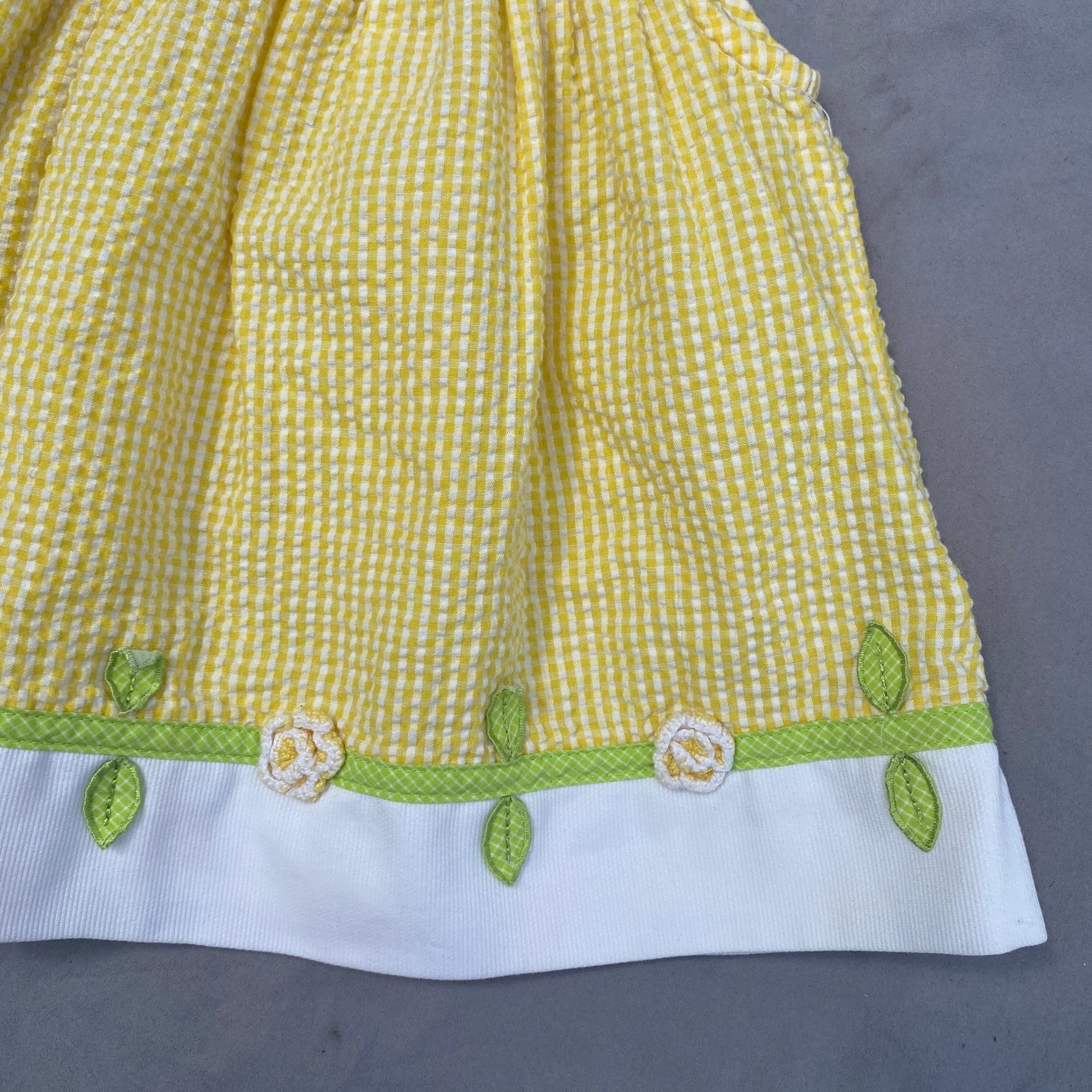 Pastel Gingham Pleated Embroidered Summer Dress 12 - 18 Months Pastel_Gingham_Pleated_Embroidered_Summer_Dress_140 - Secondly