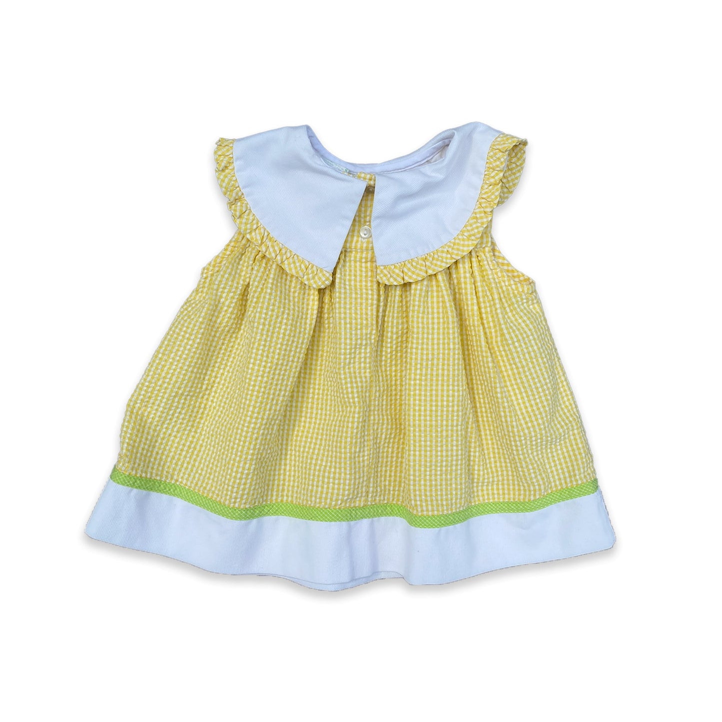 Pastel Gingham Pleated Embroidered Summer Dress 12 - 18 Months Pastel_Gingham_Pleated_Embroidered_Summer_Dress_140 - Secondly