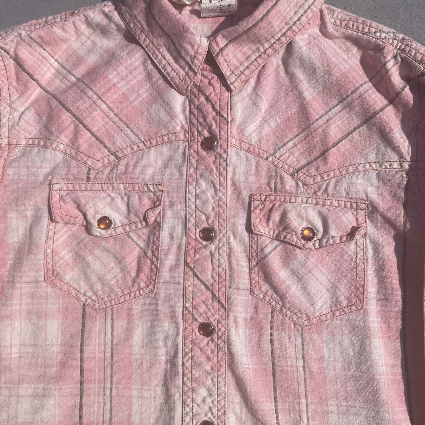 Pink Checkered Western Shirt 6 - 7 Years Pink_Checkered_Western_Shirt__217 - Secondly