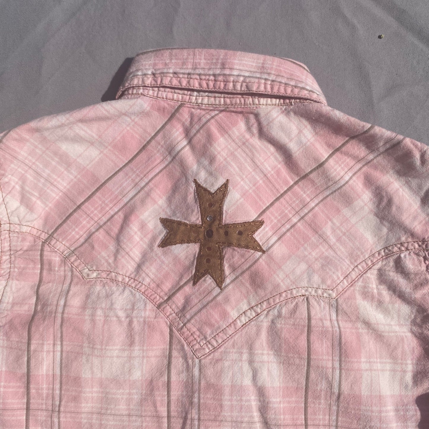 Pink Checkered Western Shirt 6 - 7 Years Pink_Checkered_Western_Shirt__217 - Secondly