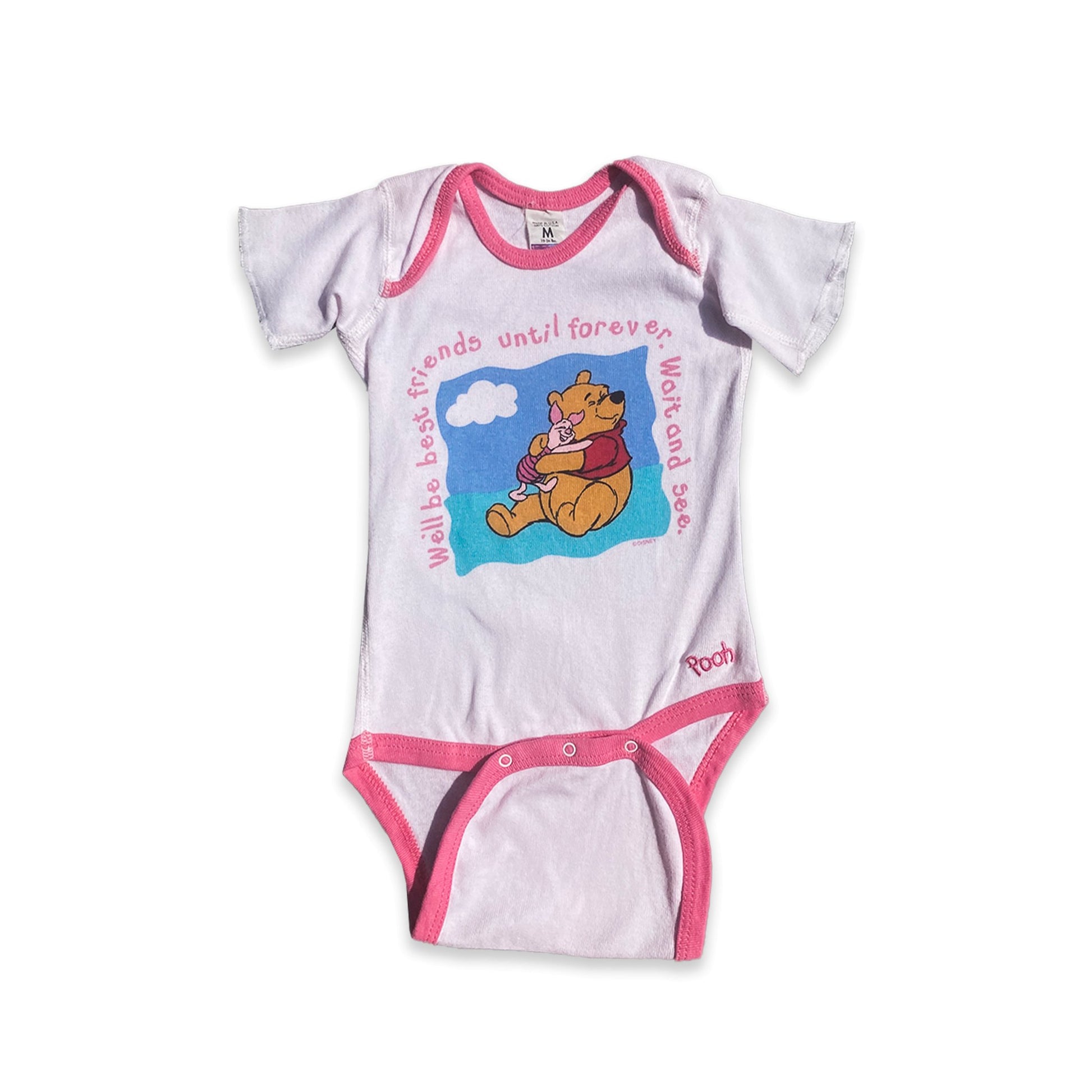 Pooh Bear and Piglet Pink Printed Baby Grow 6 - 9 Months Pooh_Bear_and_Piglet_Pink_Printed_Baby_Grow__176 - Secondly