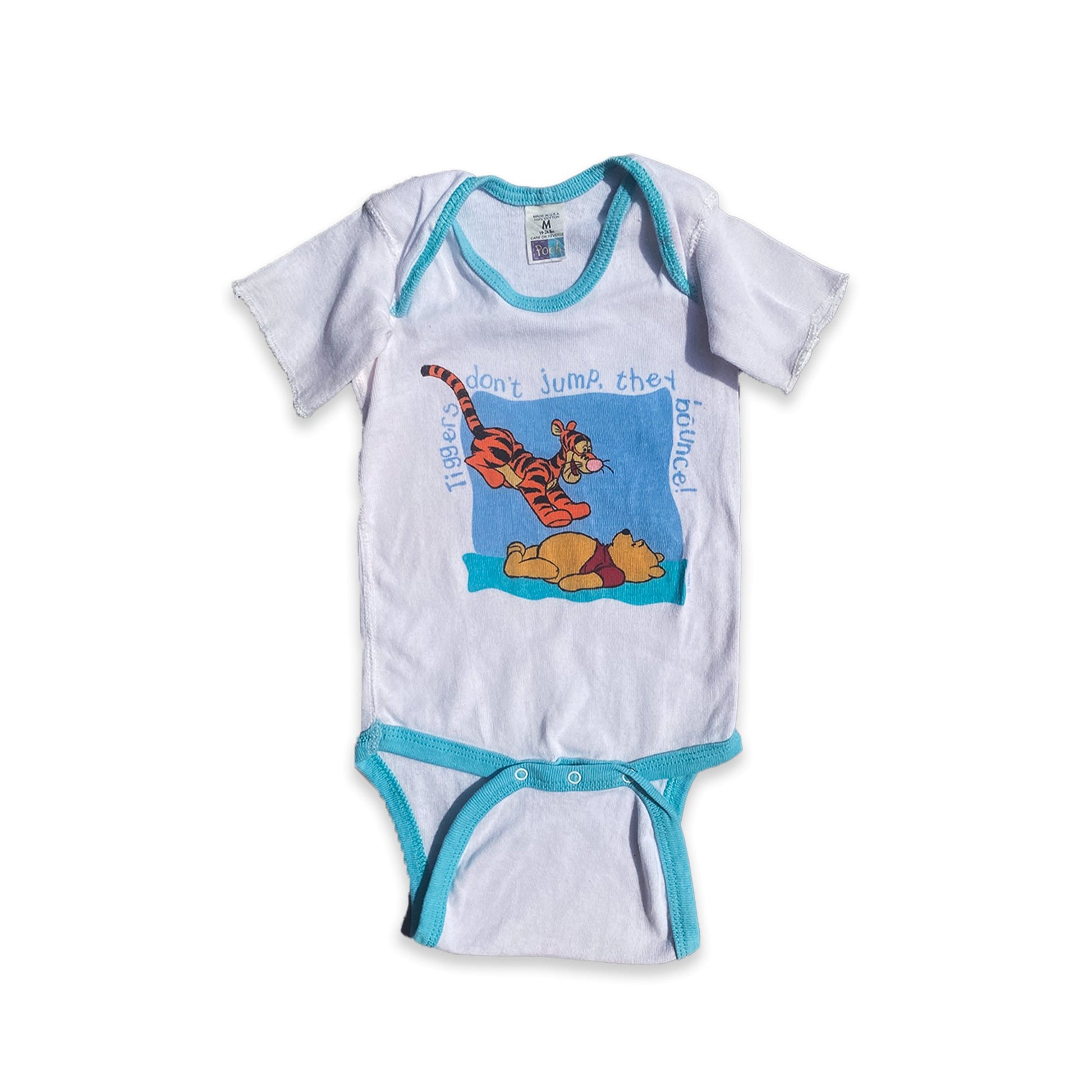 Pooh Bear and Tigger Printed Blue Baby Grow 9 - 12 Months Pooh_Bear_and_Tigger_Printed_Blue_Baby_Grow__178 - Secondly