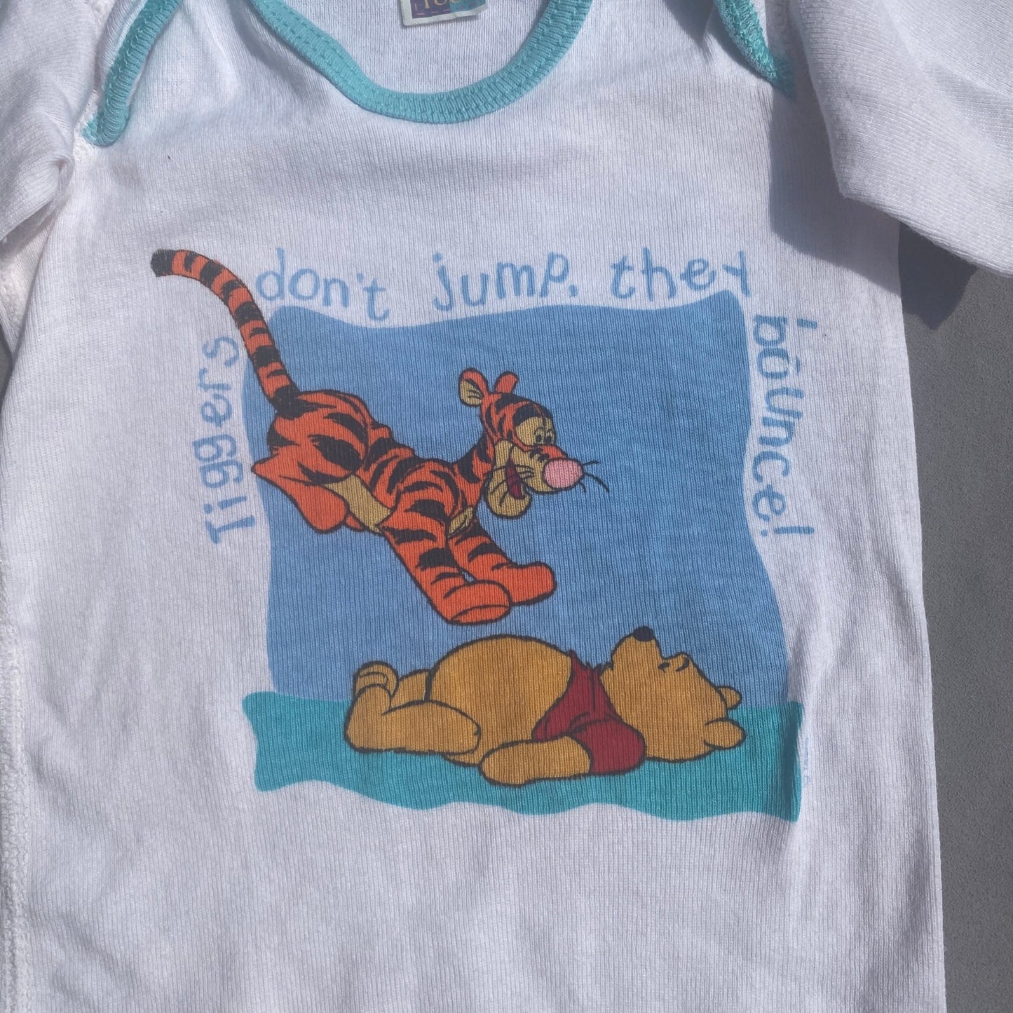 Pooh Bear and Tigger Printed Blue Baby Grow 9 - 12 Months Pooh_Bear_and_Tigger_Printed_Blue_Baby_Grow__178 - Secondly