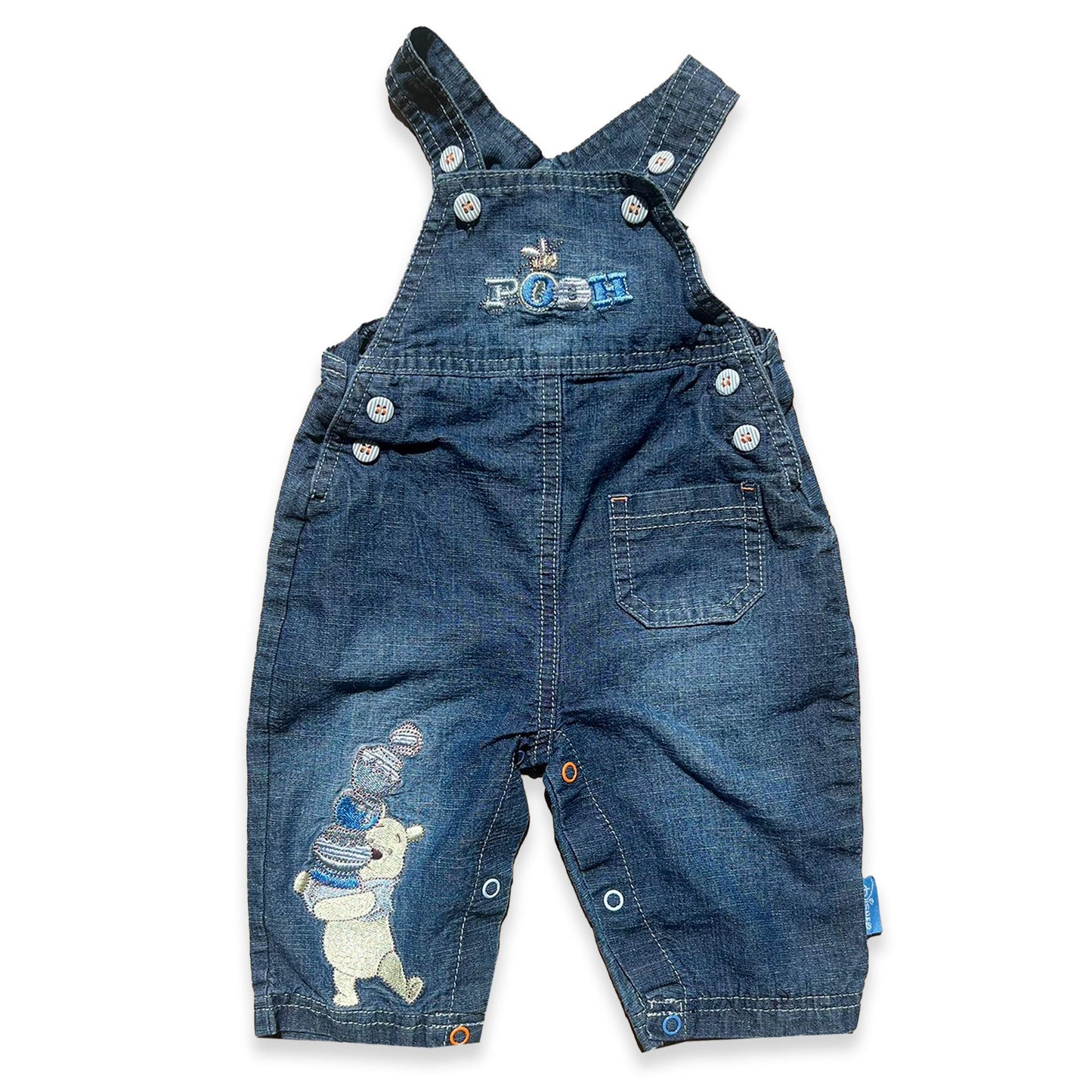 Pooh Bear Denim Dungarees - Secondly