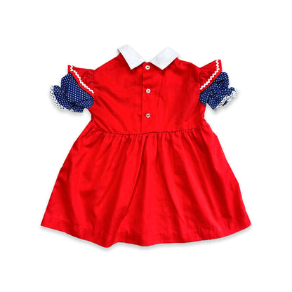 Red Smocked Prairie Dress 1 - 2 Years Dress Formal Red_Smocked_Prairie_Dress_1 - 2_Years_286 - Secondly