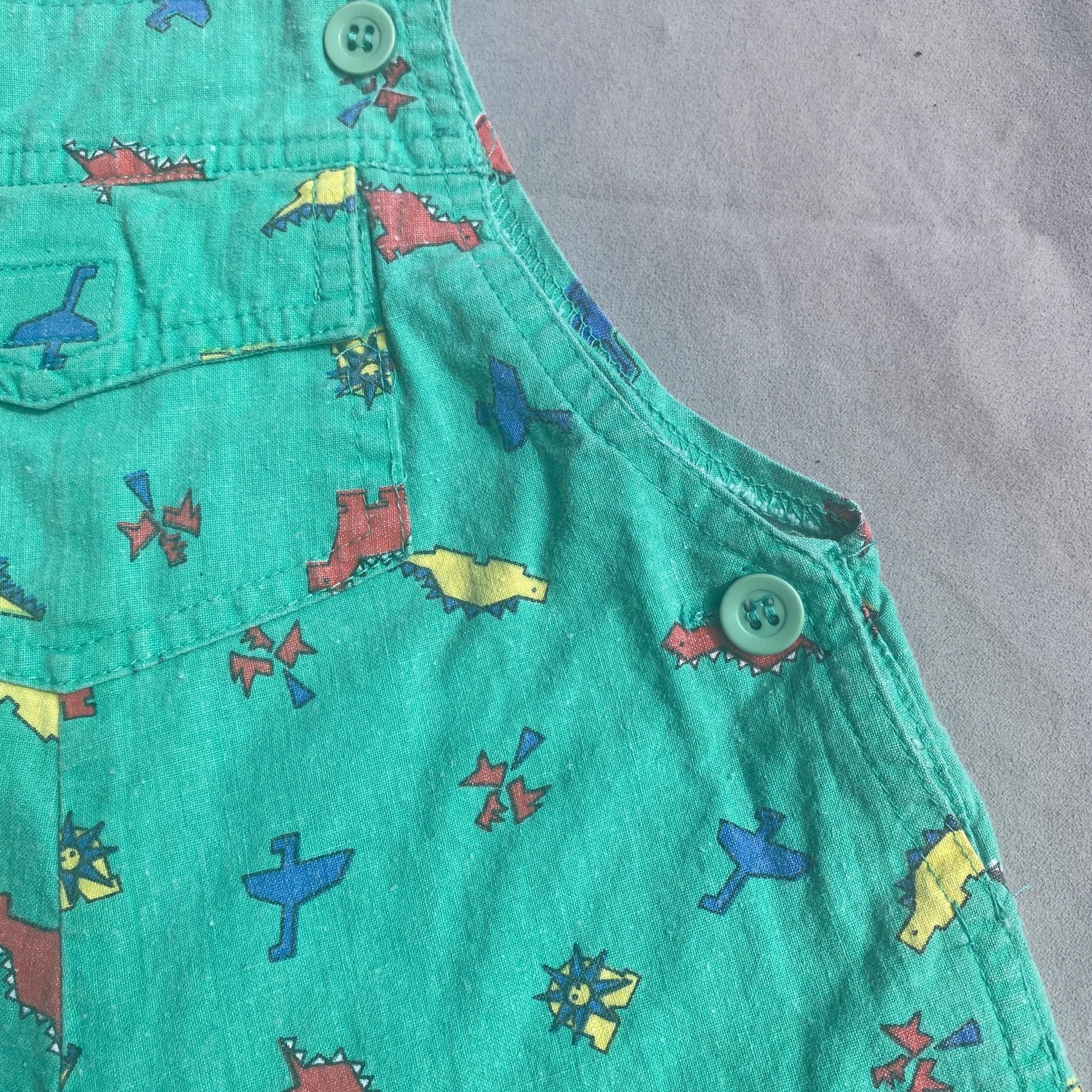 Retro Dinosaur Romper 12 - 18 Months Retro_Dinosaur_Romper_170 - Secondly