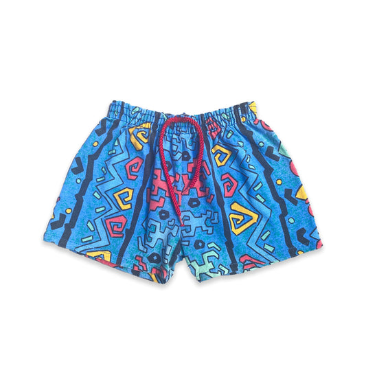 Retro Geometric Printed Sports Shorts 12 - 18 Months Retro_Geometric_Printed_Sports_Shorts__200 - Secondly