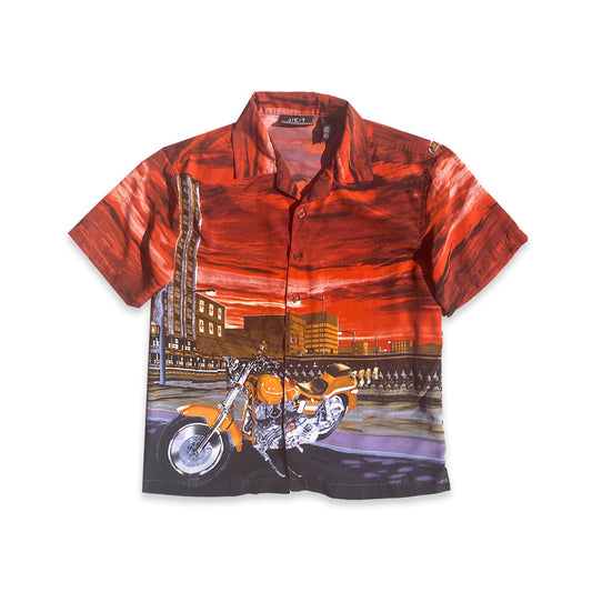 Retro Motorbike Printed Shirt 10 - 11 Years Retro_Motorbike_Printed_Shirt_223 - Secondly