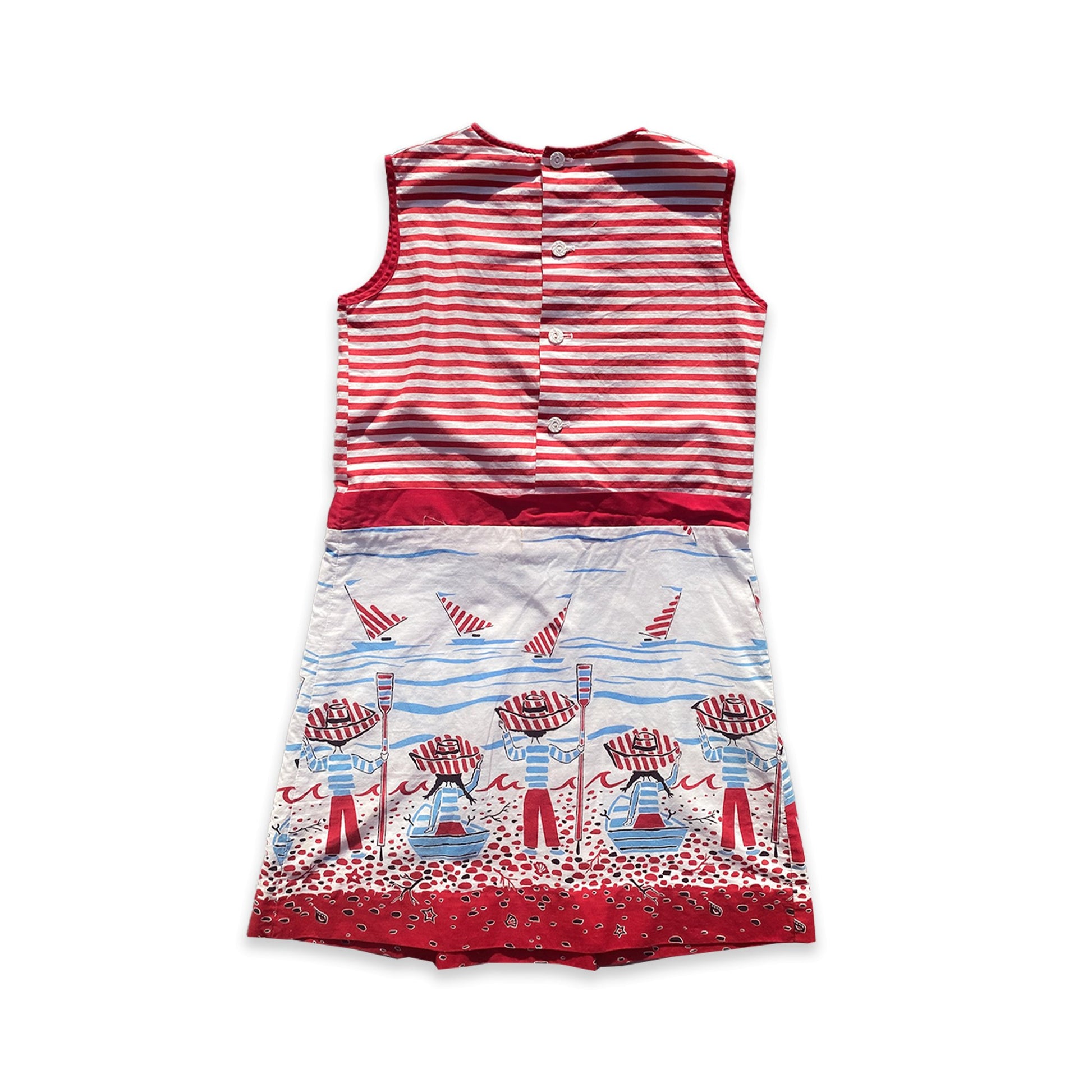 Sailor Print Pleated Shift Dress 9 - 10 Years Sailor_Print_Pleated_Shift_Dress_150 - Secondly