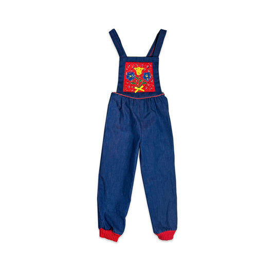 Tulip Embroidered Overalls 4 - 5 Years Dungarees New Arrivals Tulip_Embroidered_Overalls_4 - 5_Years_324 - Secondly