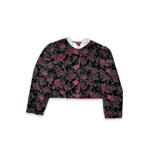 Velvet Rose Printed Jacket 9 - 10 Years Formal Jacket Velvet_Rose_Printed_Jacket_9 - 10_Years_296 - Secondly