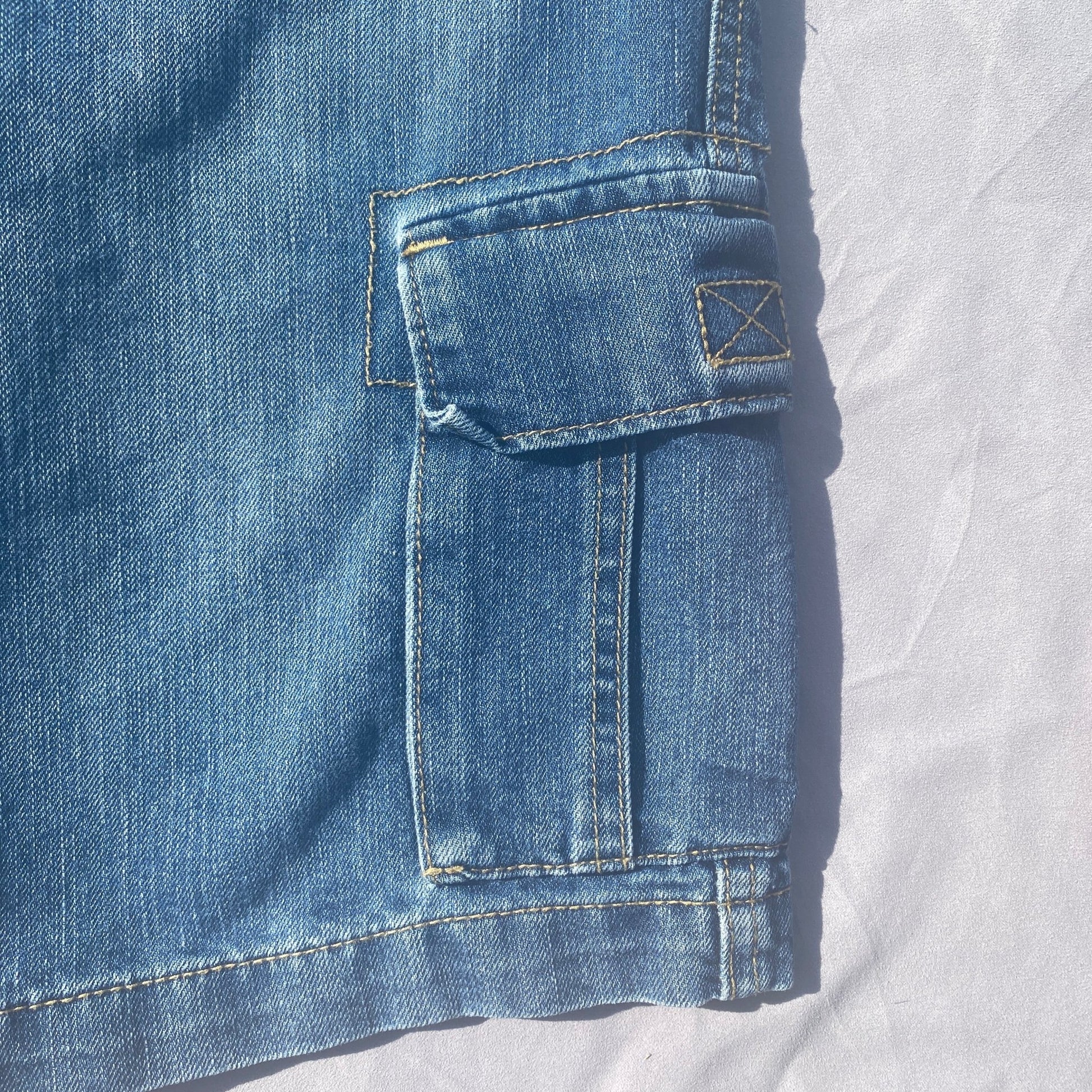 Vintage Denim Cargo Shorts 11 - 12 Years Vintage_Denim_Cargo_Shorts_197 - Secondly