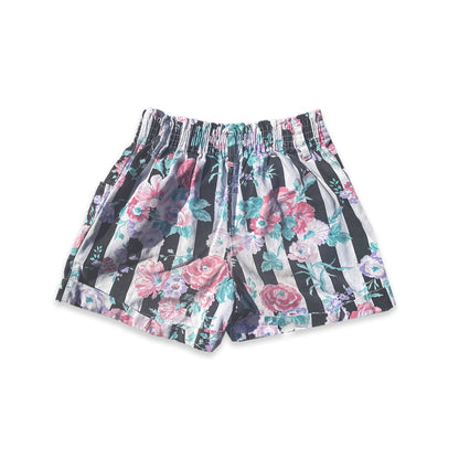 Vintage Floral Stripe Shorts 7 - 8 Years Vintage_Floral_Stripe_Shorts_193 - Secondly
