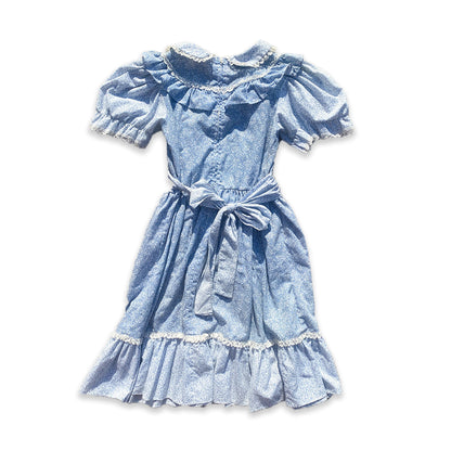 Vintage Prairie Floral Lace Frill Detail Dress 9 - 10 Years Vintage_prairie_Floral_Lace_Frill_Detail_Dress_153 - Secondly